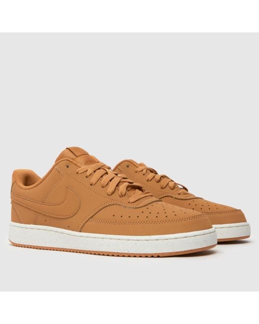 Nike Brown Court Vision Trainers for men