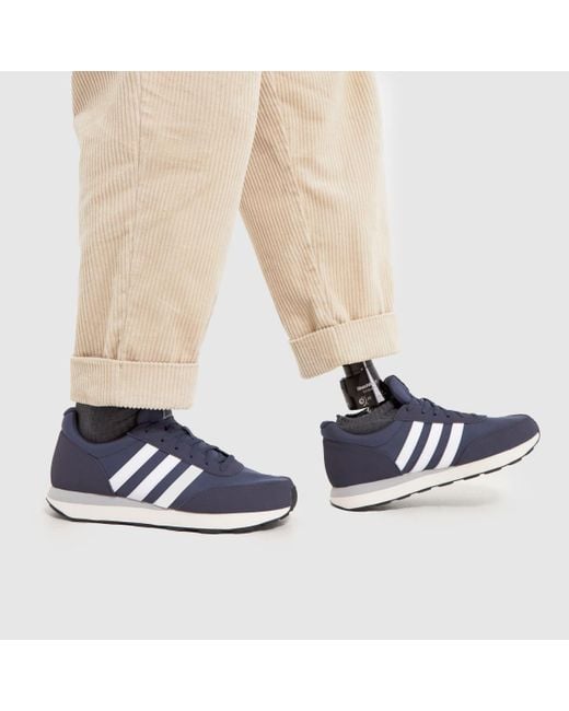 Adidas Blue Run 60s 3.0 Trainers In Navy & White for men