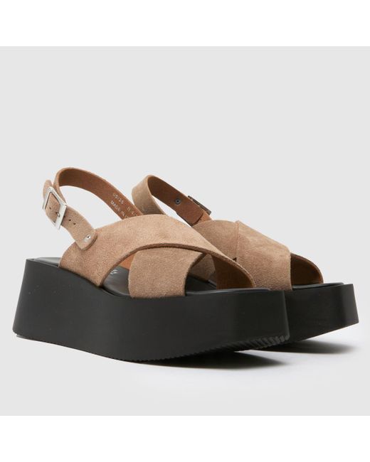 Schuh Brown True Platform Sandals