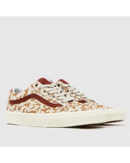 Vans Brown Old Skool Cow Trainers
