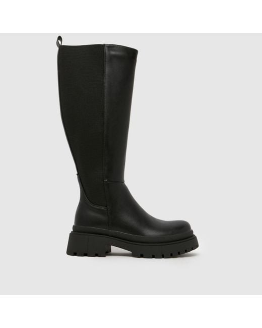 SIMMI Black Remus Chunky Knee High Boots
