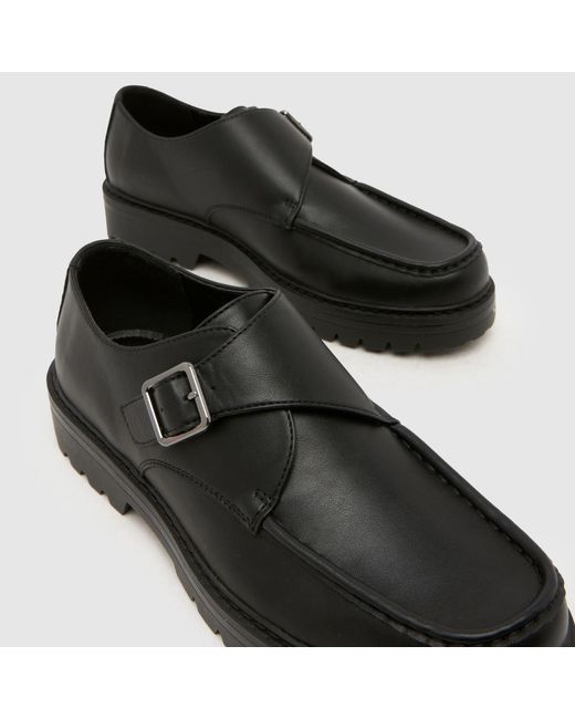 Schuh Black Rafferty Monk Shoes for men