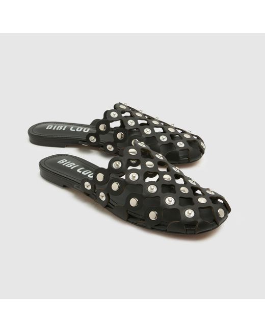 Bibi Lou Black Alexa Mule Sandals