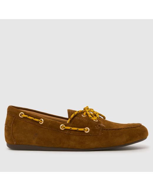 Bibi Lou Brown Tana Boat Flats