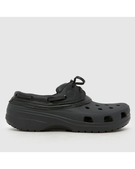 CROCSTM Black Classic Boat Clog Sandals for men