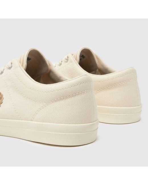 Fred Perry Natural Baseline Twill Trainers In for men