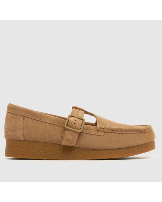 Clarks Brown Wallabee Evo Bar Flats