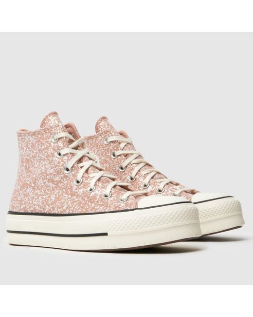 Converse Pink All Star Lift Trainers