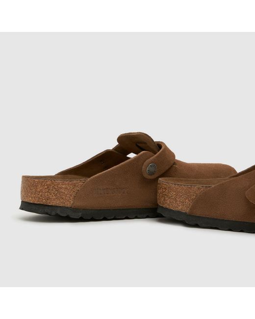 Birkenstock Brown Boston Soft Footbed Clog Sandals