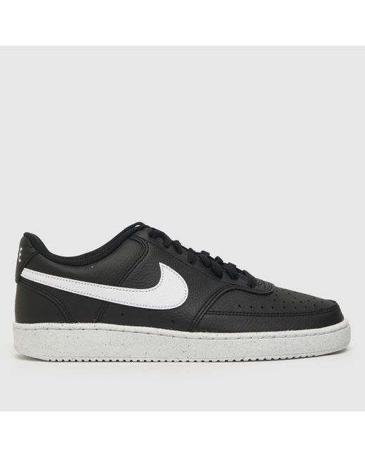 Nike Court Vision Trainers In Black & White for men