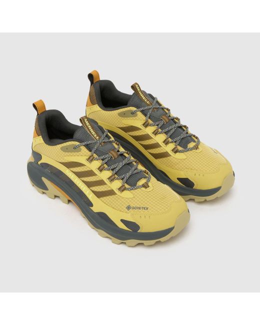 Merrell Yellow Moab Speed 2 Gore-Tex Trainers for men