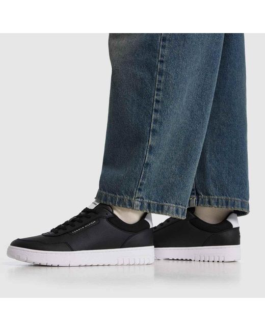 Tommy Hilfiger Black Basket Core Lite Trainers for men