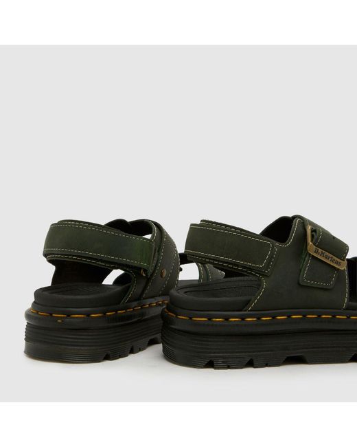 Dr. Martens Green Zebzag Sandals