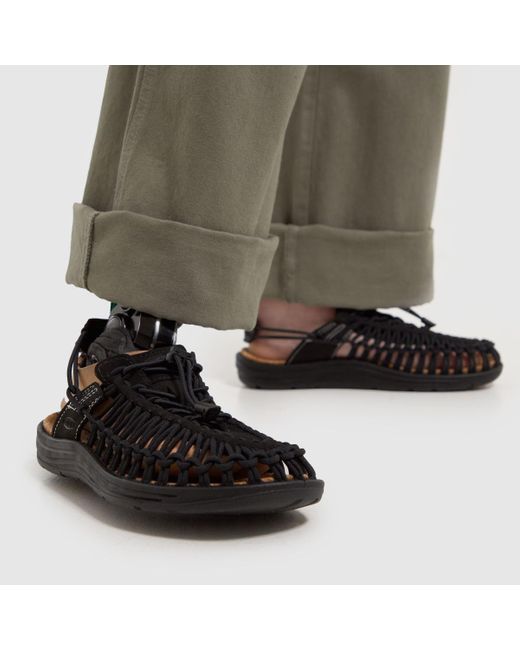 Keen Black Uneek Convertible Sandals In