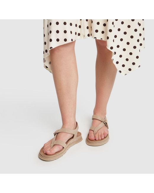 Ugg Natural Goldengaze Toe Post Sandals