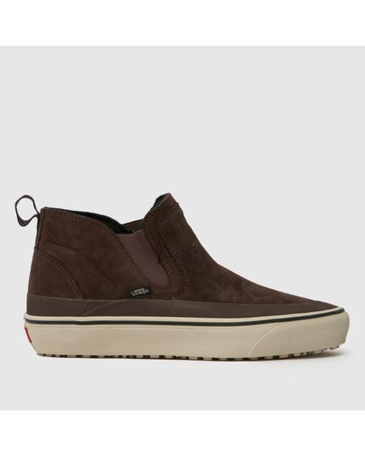 Vans Brown Mte Mid-Slip Trainers for men