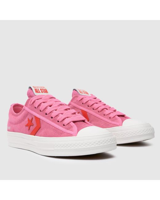 Converse Pink Star Player 76 Trainers In