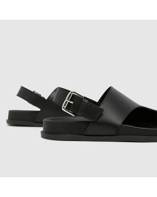 Schuh Black Tamsyn Toe Post Sandals
