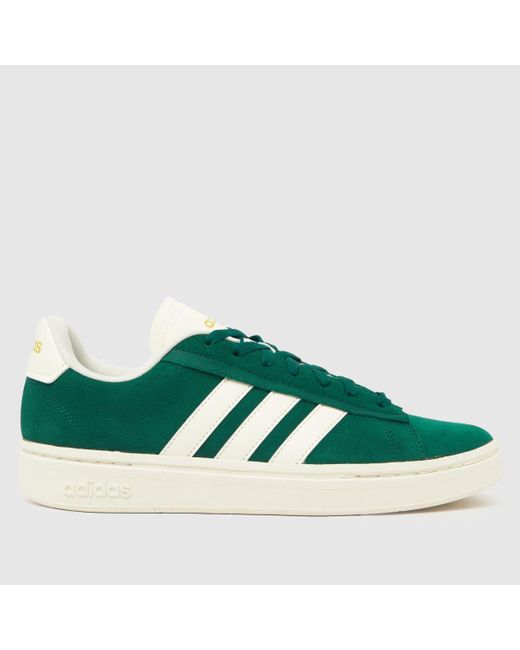 Adidas Green Grand Court Alpha Trainers In for men