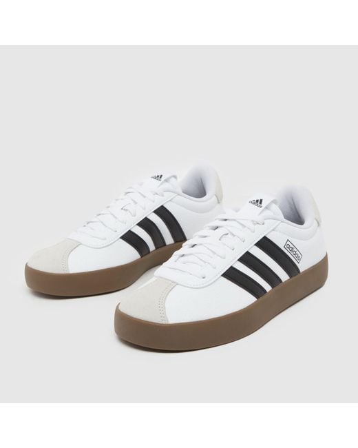 Adidas White Vl Court 3.0 Trainers In