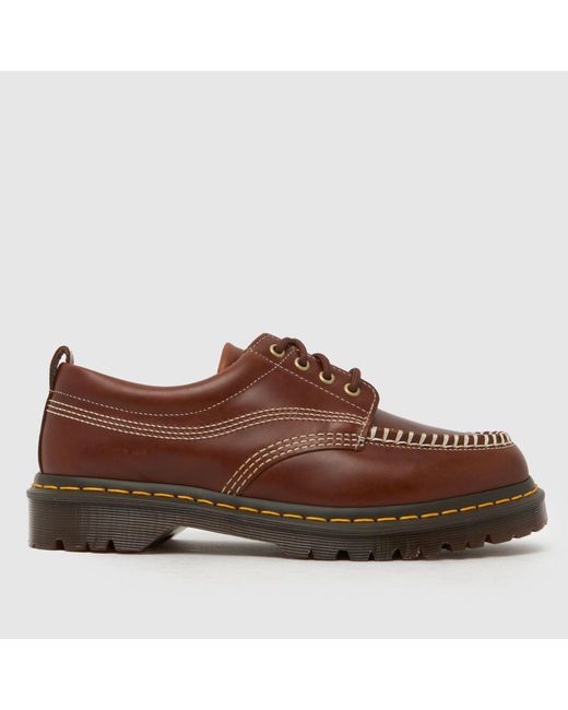 Dr. Martens Brown Lowell Moc Toe Shoes for men