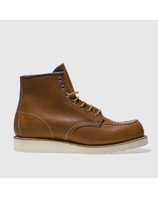 Red Wing Brown 6-Inch Classic Moc Boots for men
