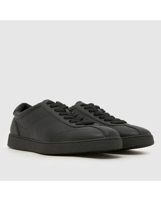 Schuh Black Welt Lace Up Trainers for men