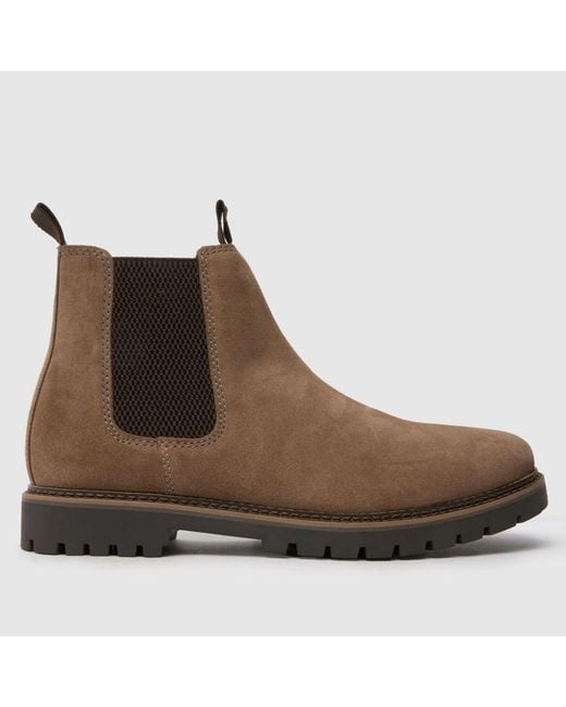 Schuh Brown Dawson Suede Chelsea Boots In for men