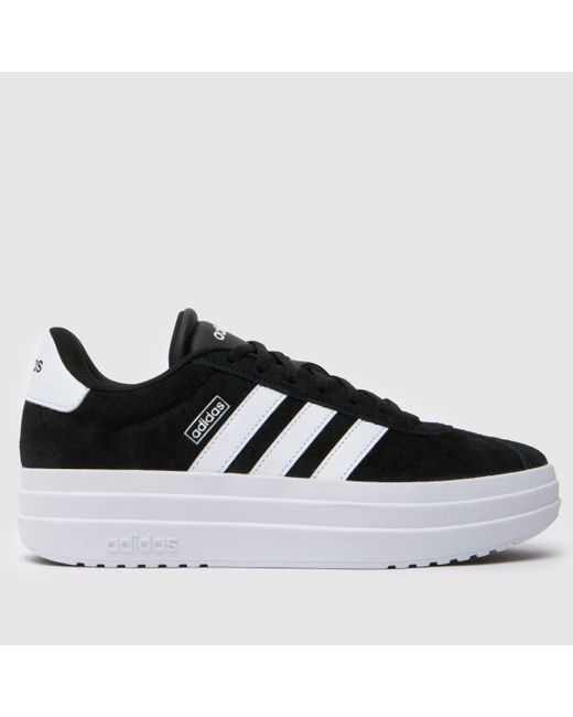 Adidas Black Vl Court Bold Trainers In