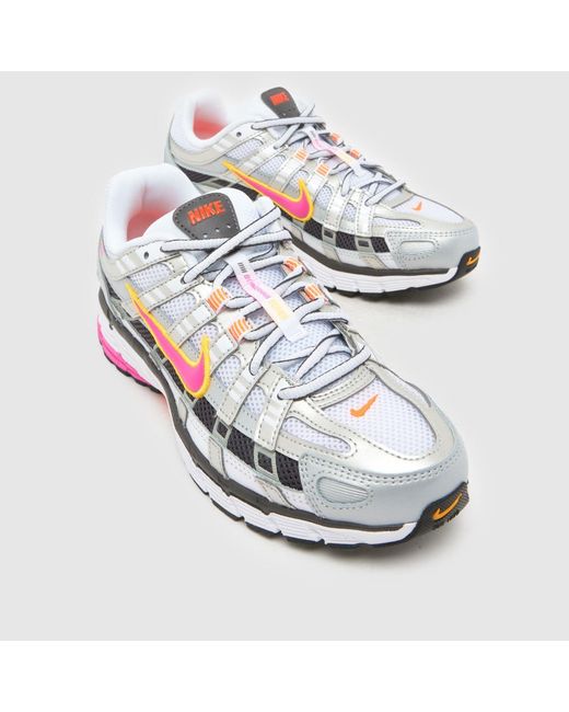 Nike White P-6000 Trainers
