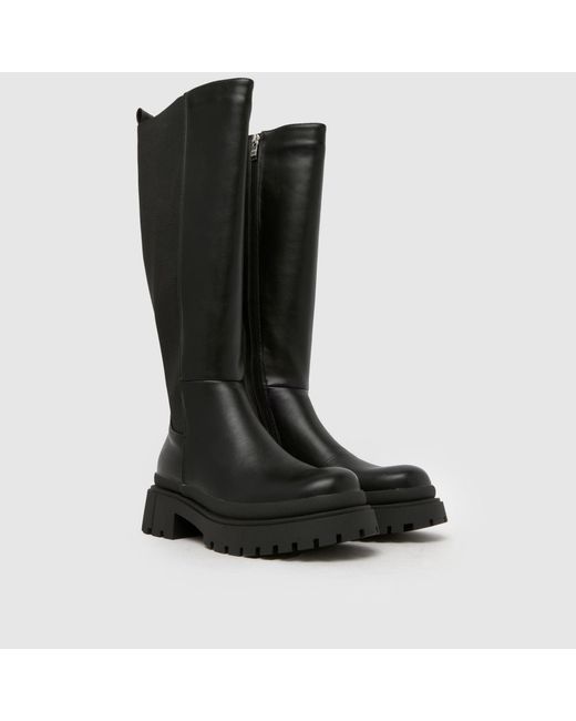 SIMMI Black Remus Chunky Knee High Boots