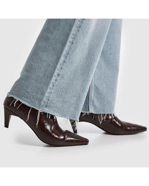 Schuh Brown Brooklyn Kitten Heel Boots