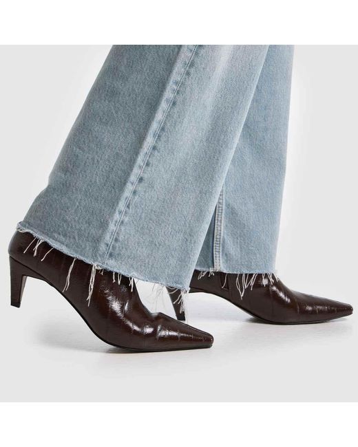Schuh Brown Brooklyn Kitten Heel Boots
