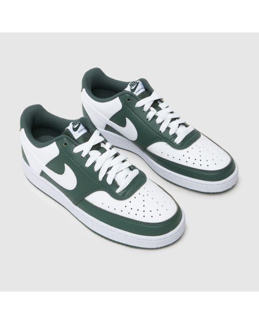 Nike Green Court Vision Low Trainers In