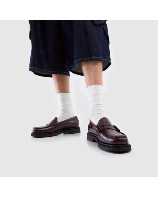 G.H.BASS Brown Weejun Larson Penny Loafer Shoes for men