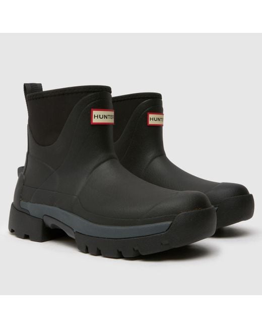 Hunter Black Balmoral Hybrid Chelsea Boots