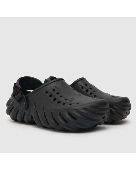 CROCSTM Black Echo Clog Sandals for men