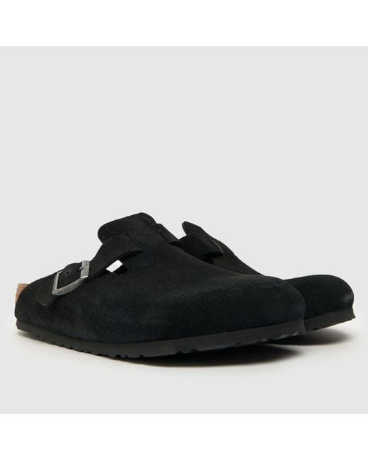 Birkenstock Black Boston Clog Sandals