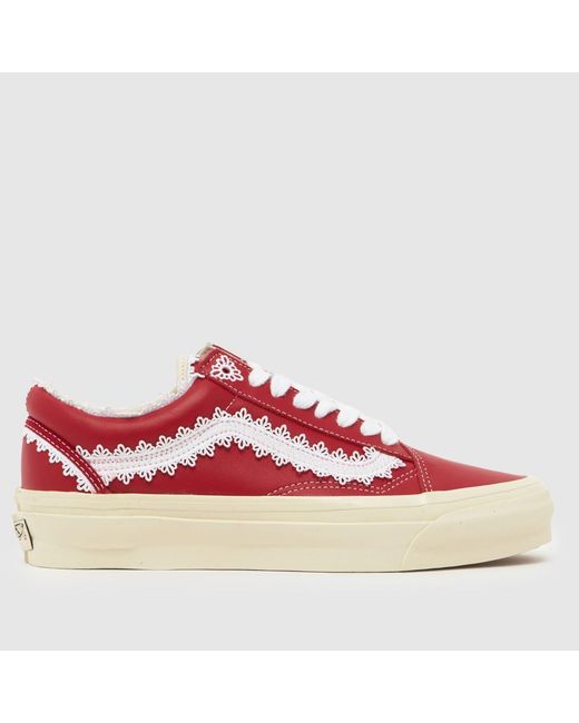 Vans Red Old Skool Trainers