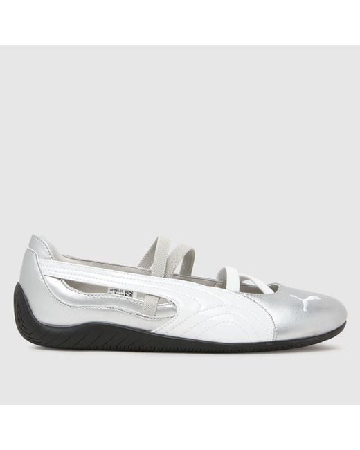PUMA White Speedcat Ballet Trainers