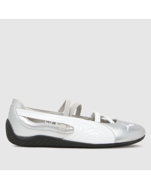 PUMA White Speedcat Ballet Trainers