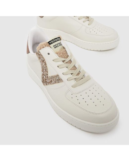 Victoria White Madrid Trainers