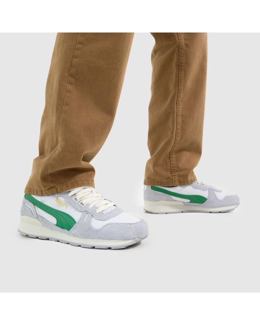 PUMA Green Rx 737 Vintage Trainers for men