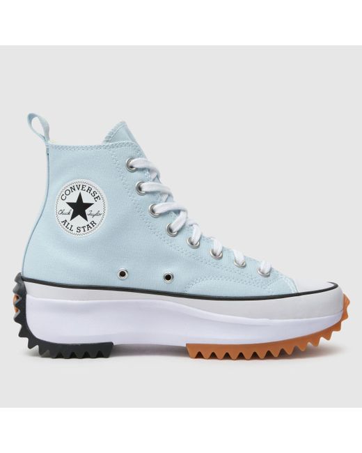 Converse Blue Run Star Hike Hi Trainers