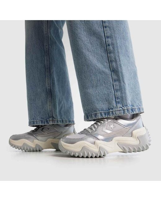 Converse White Wave Motion Trainers