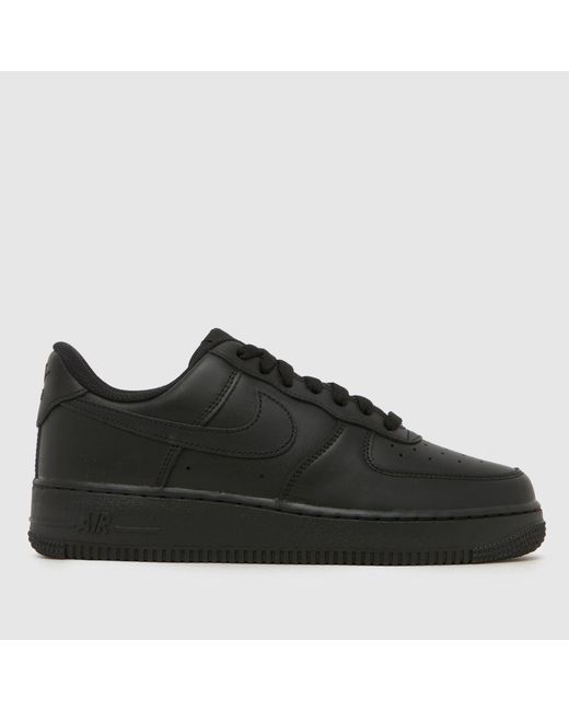 Nike Black Air Force 1 Trainers
