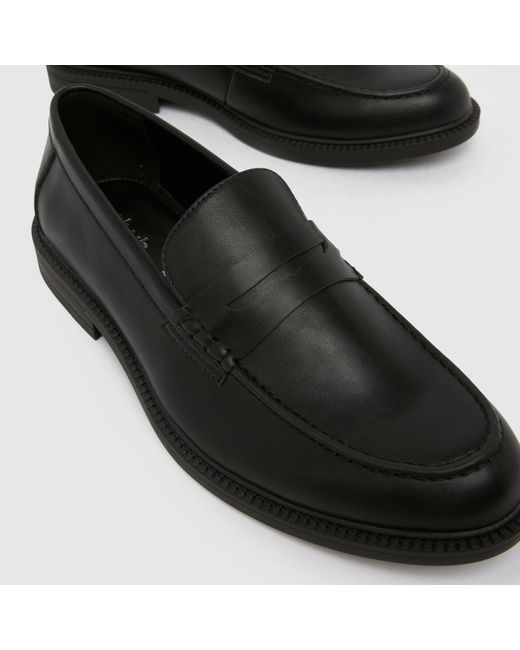 Schuh Black Reagan Loafer Shoes for men