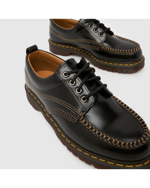 Dr. Martens Black Lowell Moc Toe Shoes for men