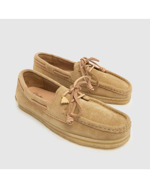 Clarks Natural Godney Boat Flats
