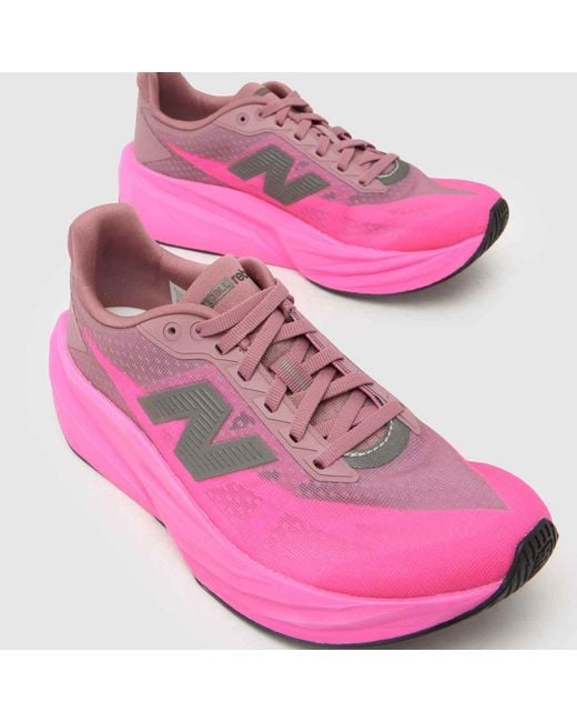 New Balance Pink Fuelcell Rebel V5 Trainers